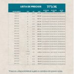 lista de precios